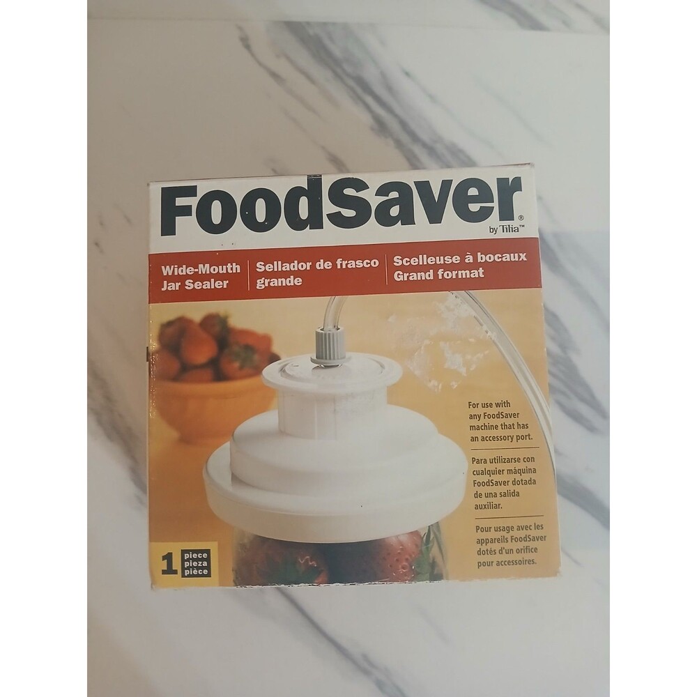 FoodSaver Wide-Mouth Jar Sealer Vacuum Sealing Accessory # 03-0023-01 Food Saver